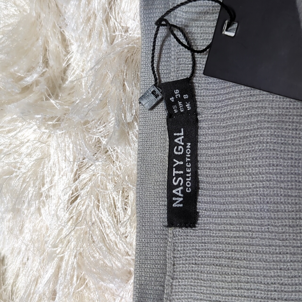 Nasty Gal Weekend Loading Knit Sweater and Joggers Gray Lounge Set 4 - Picture 9 of 14